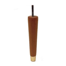 Vintage Tapered Natural Wood Furniture Leg Foot Made With Cedar Wood 8&quot; - $7.89
