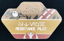Star Wars Limited Edition Passholder Last Jedi Resistance Pilot Name Tag... - $18.53