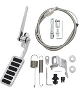 Universal Polished Aluminum Throttle Pedal, 2&quot; x 4-1/2&quot;, Includes Stainless - $158.74