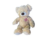 Build A Bear 16” Teddy Plush Stuffed Animal Shaggy Champ Red Plaid Heart... - $9.48 CAD