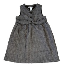 Janie and Jack 3T Vintage Brown Tweed Chevron Jumper Dress - $19.20