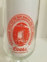 Vintage Adolph Coors Beer Stem Beer Glass Golden Colorado Red Printing - £9.91 GBP