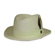 Men Bruno Capelo Summer Spring Soft Straw Style Hat Godfather GF209 Ivory Cream image 3