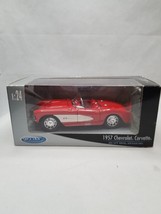 1957 Chevrolet Corvette Convertible Die Cast Car- 1:24 scale by Welly NIB 29393W - £12.45 GBP