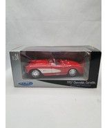 1957 Chevrolet Corvette Convertible Die Cast Car- 1:24 scale by Welly NI... - £12.51 GBP