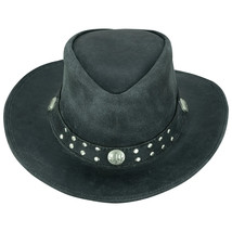 Arizona Leather Hats for Men &amp; Women Cowboy Western Style Shape able Brim Hat - £53.50 GBP