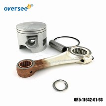 6R5-11642 Piston &amp;Con-Rod 6R5-11651 Kit STD Port Side For Yamaha V6 115-225HP 23 - £95.92 GBP