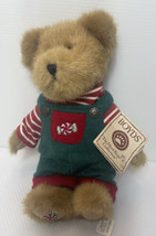 BOYDS BEARS JR. MINTLY The Head Bean Collection 10&quot;Plush Christmas Teddy... - $12.19