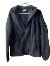 Columbia Womens Benton Springs Full Zip Fleece Jacket Size L Black - £14.75 GBP