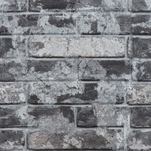 Peel And Stick 3D Textured Faux Brick Wall Paper Self Adhesive Removable - £32.32 GBP