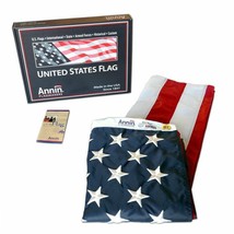 Annin US American Flag 3 x 5 ft 100% Nylon Embroidered Stars Premium Qua... - £30.50 GBP