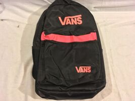 NWOT Vans Black Pink Mixed 12" X 19" Shoulder Straps Two Compartment Bac... - $25.76