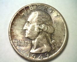 1949 Washington Quarter Gem / Superb Uncirculated Gem / Superb Unc. Toned /COLOR - $115.00