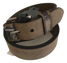 AMERICAN ENDURANCE ALL LEATHER TAN BELT SIZE 42 - £11.18 GBP