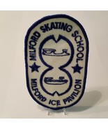 Vintage Milford Skating School Milford Ice Pavilion Embroidered Patch 5&quot;x3&quot; - £10.19 GBP