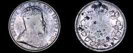 1907 Canada 5 Cent World Silver Coin - Canada - Edward VII - $10.75