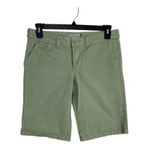 Old Navy Womens Shorts Adult Size 8 Bermuda Green 12&quot; Inseam Pockets - £16.15 GBP