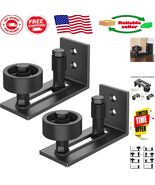 Adjustable Heavy-Duty Barn Door Floor Guide System - 2 Pack Black Carbon... - $41.57
