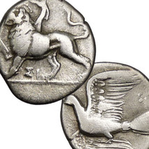 CHIMERA, Lion with Goat head, Serpent Tail/DOVE. Sikyon, VF Greek Silver Coin - £282.17 GBP
