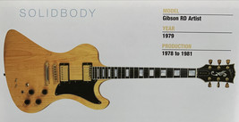 1979 Gibson RD Artist Solid Body Guitar Fridge Magnet 5.25"x2.75" NEW - £3.06 GBP