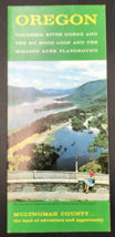 1970s Oregon Columbia River Gorge Mt Hood Loop Million Acre Playground Brochure - £9.71 GBP