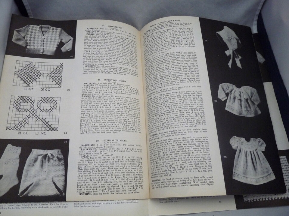 3 vintage baby knitting crochet pattern books Rembrandt Diamond Zelta layette Item image 4