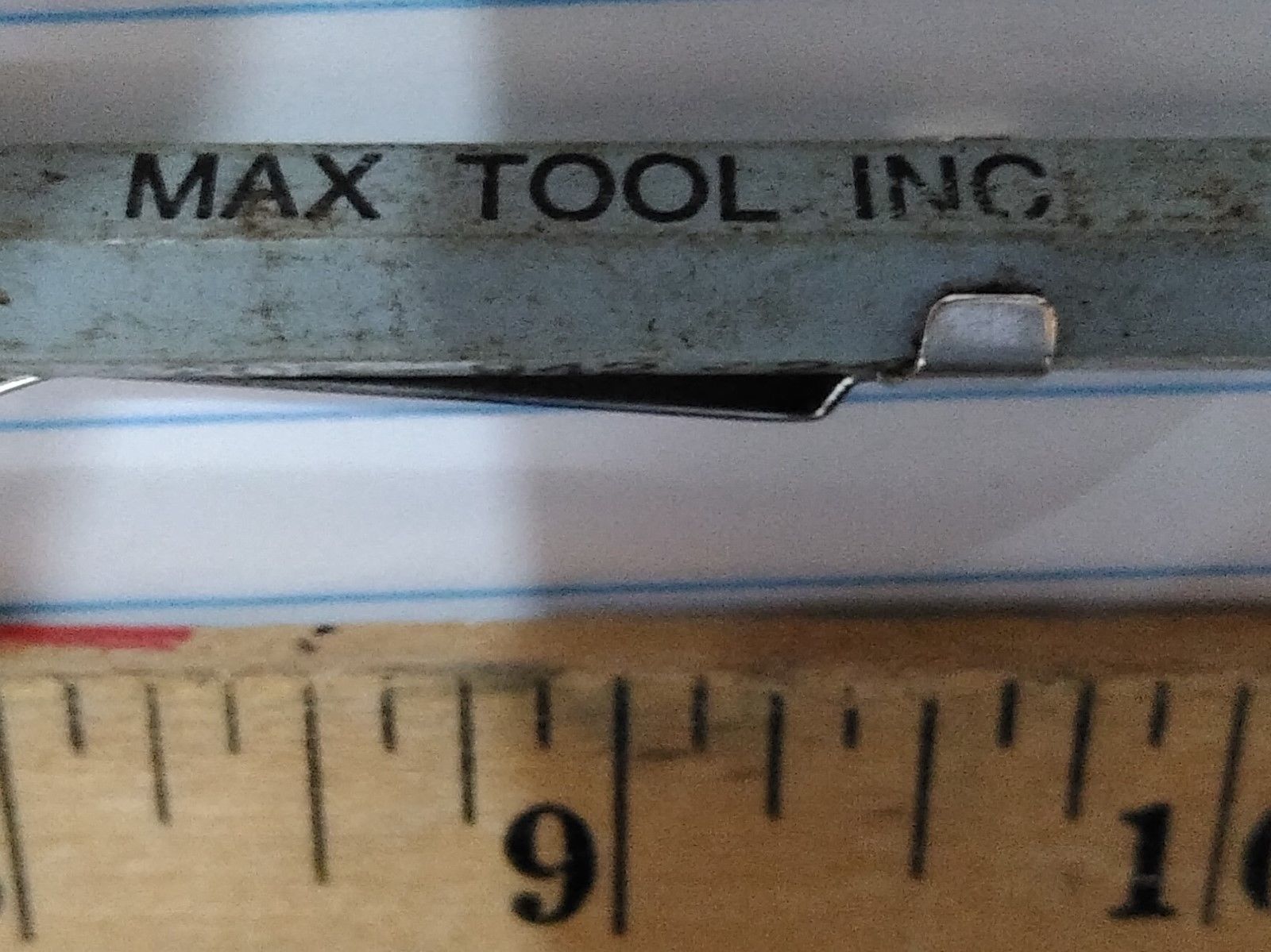 Primary image for 9AA49 MAX TOOL 205-942-24, GOOD CONDITION, FLOATING KNIFE EDGE (SEPARATOR?)