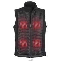 Hammacher Best Heated Heat Vest IonGear Black Medium Coat - £83.22 GBP