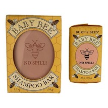 Burt&#39;s Bees Baby Bee Shampoo Bar Set No Spill Full Size &amp; Travel Size New - £35.69 GBP
