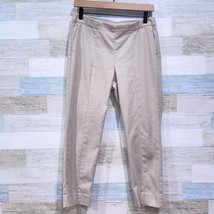 J Jill Essential Slim Ankle Pants Beige Pull On Mid Rise Womens 8P 8 Petite - £22.69 GBP