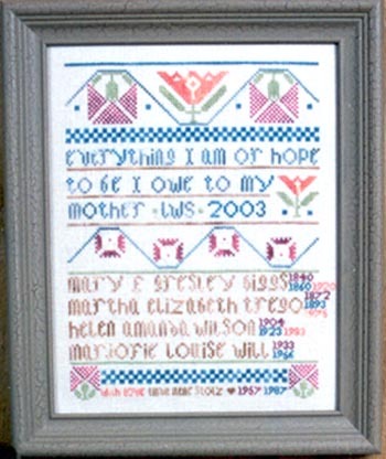 My Mothers OOP discontinued cross stitch chart Erica Michaels - $3.00
