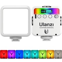 ULANZI VL49 RGB Video Lights White, LED Camera Light 360 Full Color Portable Pho - £43.95 GBP