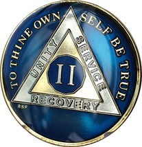 Bright Star Press 2 Year Midnight Blue AA Alcoholics Anonymous Sobriety ... - $18.80