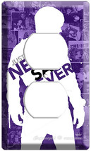 Justin Bieber Never Say Purple Outlet Cover Wallplate From 3 D Music Movie Dvd Cd - £8.01 GBP