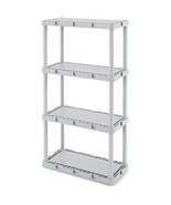 Gracious Living Knect-A-Shelf Fixed Height 4- Shelf Storage System Unit ... - $805.73 MXN
