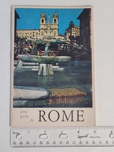 Vintage 1960s Rome visitors guide map, book art landmarks, SEE DESCRIPTION - £9.38 GBP
