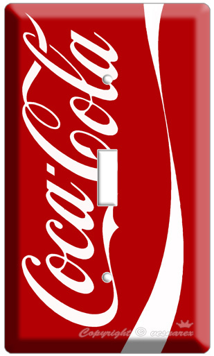 MEW COKE COCA COLA CLASSIC VINTAGE SINGLE LIGHT SWITCH COVER WALL PLATE VERTICAL