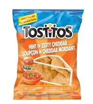 10 Bags of Tostitos Hint of Zesty Cheddar Tortilla Corn Chips 275g Each - $69.66