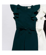 GB Big Girls SZ 14 Ruffle-Sleeve Jumpsuit. Christmas Green - $52.57 CAD