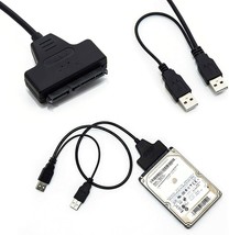 External PC SSD Hard Disk Drive Adapter USB To SATA 2.5&quot; Converter Lead ... - $12.51