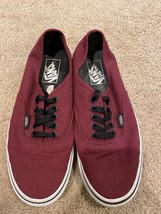 Vans Off The Wall Classic women&#39;s size 7 burgundy sneaker shoes-Very good cond. - £16.31 GBP