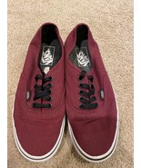Vans Off The Wall Classic women&#39;s size 7 burgundy sneaker shoes-Very goo... - £16.25 GBP
