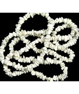 White Howlite Chip Beads  34&quot; Endless Strand (1)  - $4.03 CAD