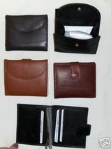 Genuine Leather Men&#39;s or Ladies Wallet- #521 DK.BROWN - £12.67 GBP