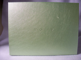 Mally Pencil Case with elastic bands for 10 pencils Green Faux Leather - £12.39 GBP