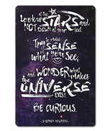 Stephen Hawking Stars Quote Metal Sign - £23.59 GBP