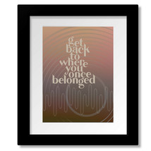 Get Back Song - Beatles - Classic Rock Music Lyrics Art Print, Canvas or Plaque - £15.23 GBP+