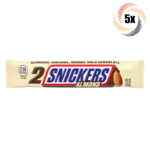 5x Packs Snickers Almond King Size Candy Bars | 2 Bars Per Pack | Fast Shipping! - £15.89 GBP