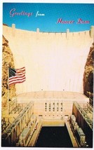 Nevada Arizona Postcard Hoover Dam Face - $2.96