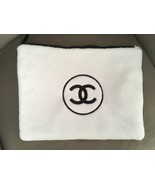 NEW Chanel White Terry Cloth Makeup Bag/Pouch Beauty Gift - $67.00